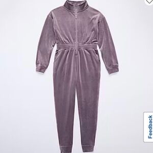 Vintage Violet/Purple Velour Jumpsuit